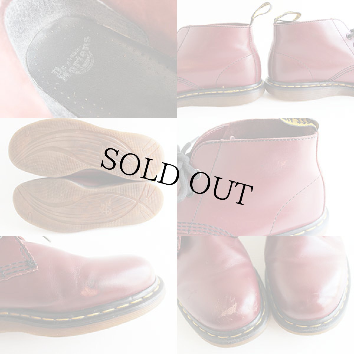 画像3: DR.MARTENSドクターマーチン チャッカブーツ チェリーレッド UK8 (3)