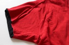 画像6: 80s USA製 Championチャンピオン TEXAS TECH コットン リバーシブルTシャツ 黒×赤 M (6)