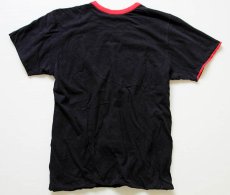 画像2: 80s USA製 Championチャンピオン TEXAS TECH コットン リバーシブルTシャツ 黒×赤 M (2)