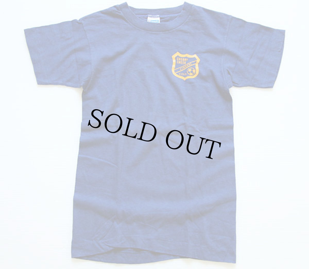 画像2: 70s USA製 Championチャンピオン CHERRY CREEK Tシャツ 青 キッズ L (2)