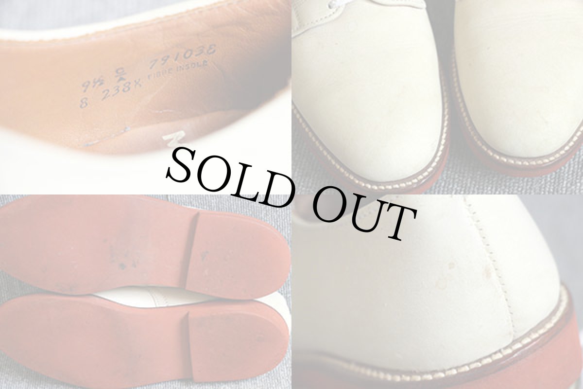 画像4: Mark Shale ホワイトバックス レザーシューズ 9.5★革靴 (4)