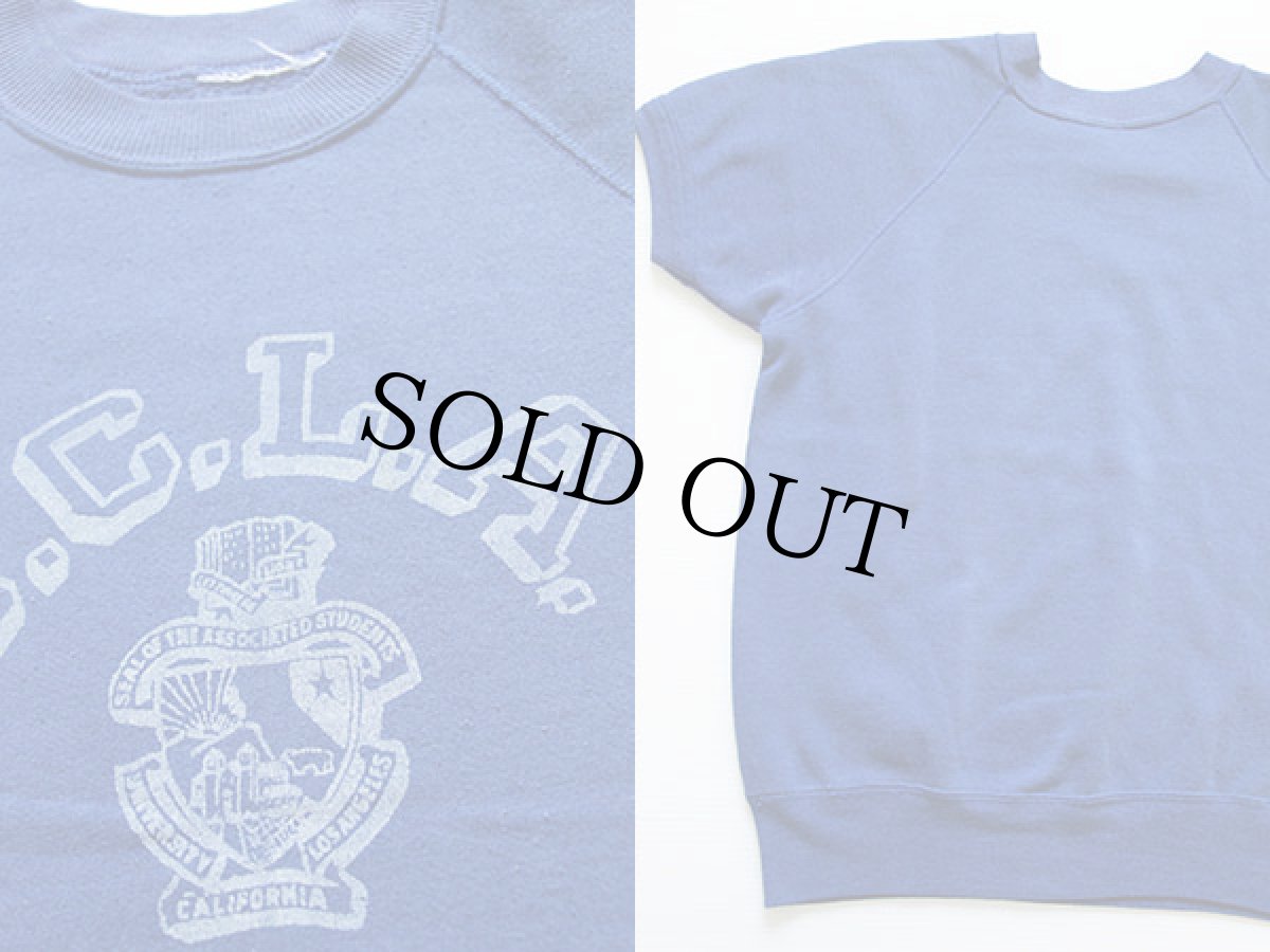 画像3: 80s U.C.L.A. 半袖スウェット 青 (3)
