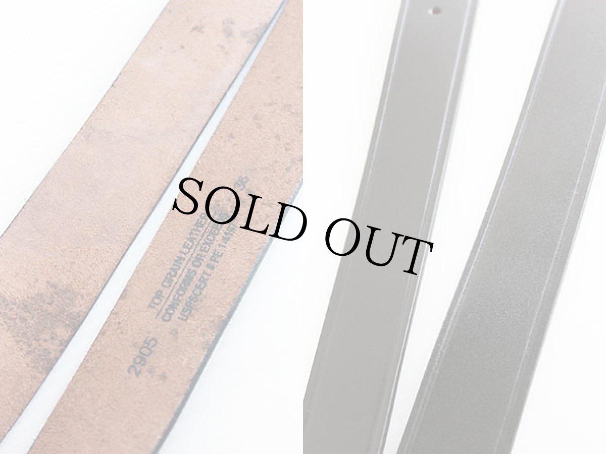 画像3: ポストマン レザー ギャリソンベルト 黒 36★848 (3)