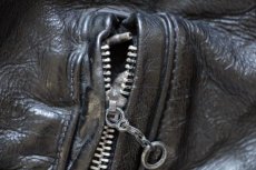 画像8: 70s gino leathers ダブルライダース レザージャケット 黒 10 (8)