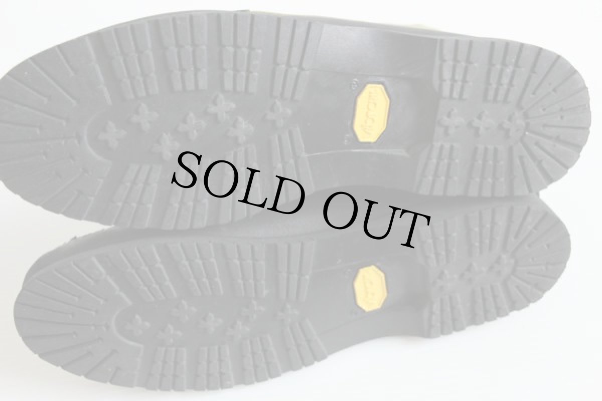 画像4: SEBAGOセバゴ×FILSONフィルソン レザー×ワックスコットン モカシンシューズ 黒×カーキ 9M★ティンクロス (4)