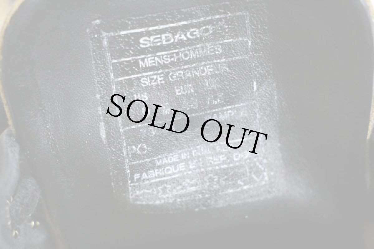 画像6: SEBAGOセバゴ×FILSONフィルソン レザー×ワックスコットン モカシンシューズ 黒×カーキ 9M★ティンクロス (6)