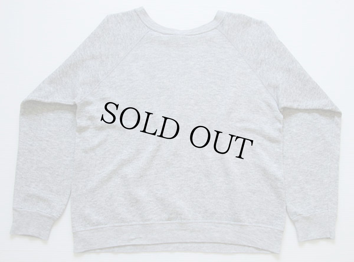 画像2: 80s USA製 Championチャンピオン TENAFLY タイガー 染み込みプリント スウェット 杢グレー L (2)