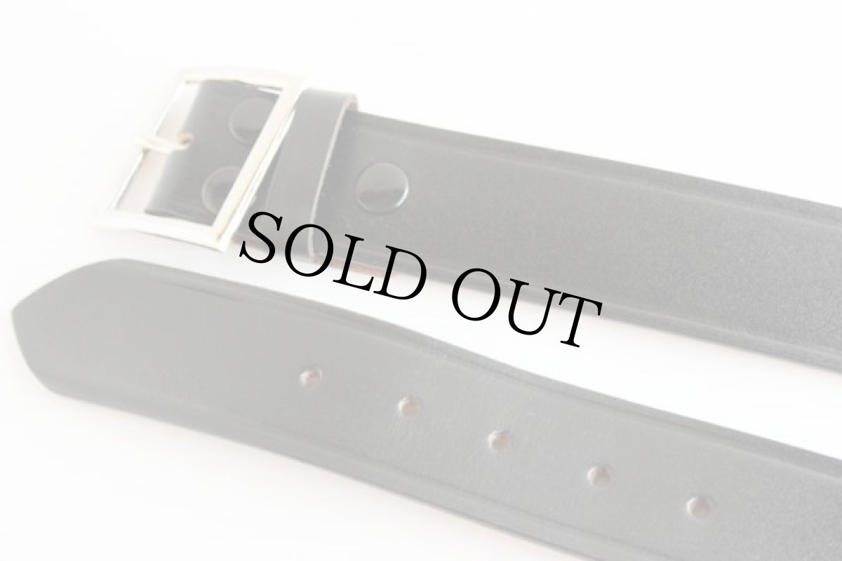 画像2: ポストマン レザー ギャリソンベルト 黒 36★848 (2)