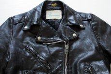 画像3: 70s gino leathers ダブルライダース レザージャケット 黒 10 (3)