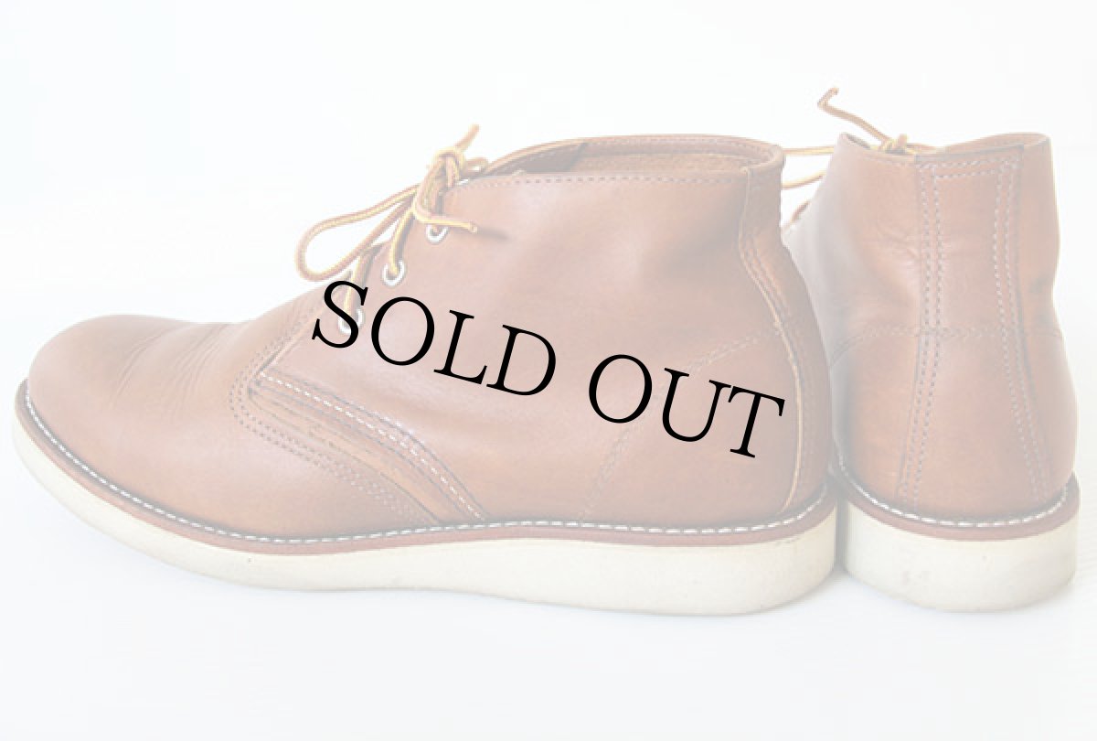 画像2: USA製 REDWINGレッドウイング 3140 クラシック チャッカブーツ 茶 10 D (2)