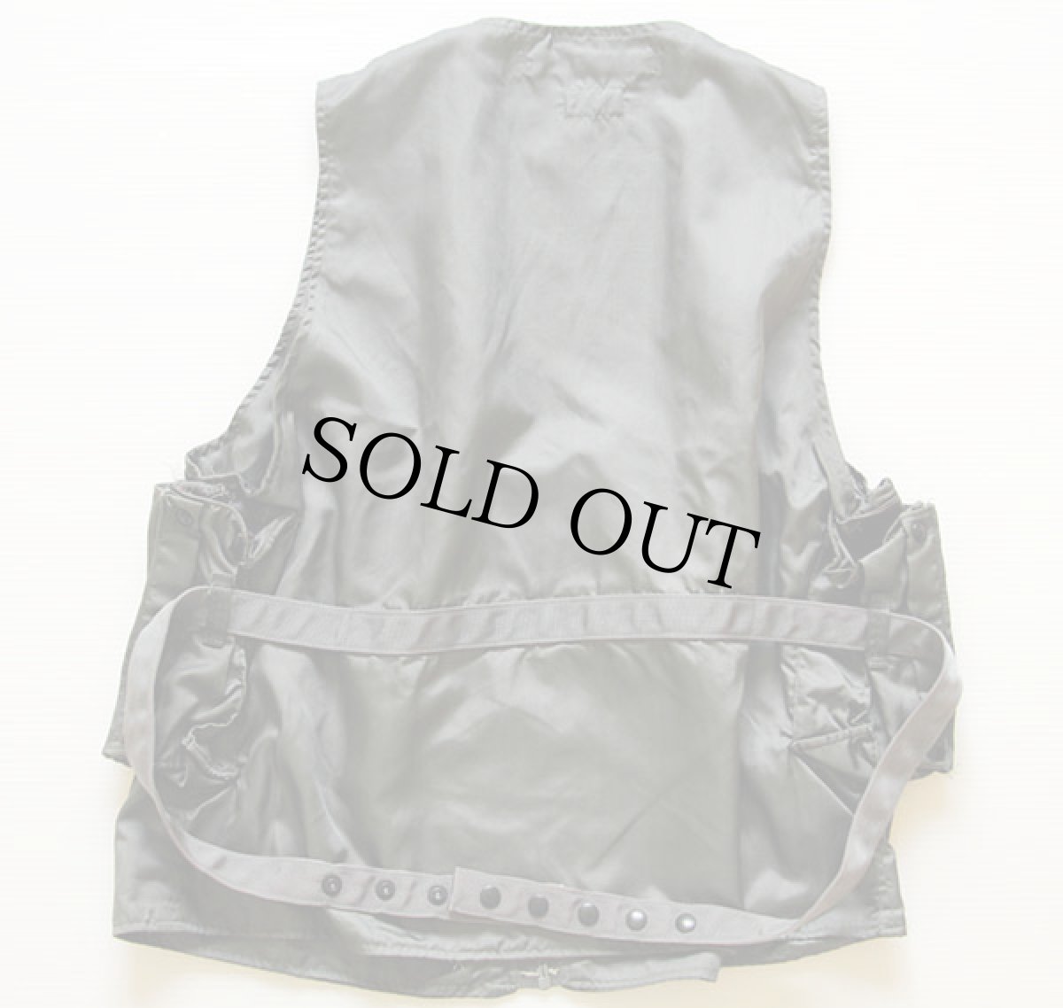 画像2: 50s 米軍 U.S.AIR FORCE E-1 ラジオベスト セージグリーン XL (2)