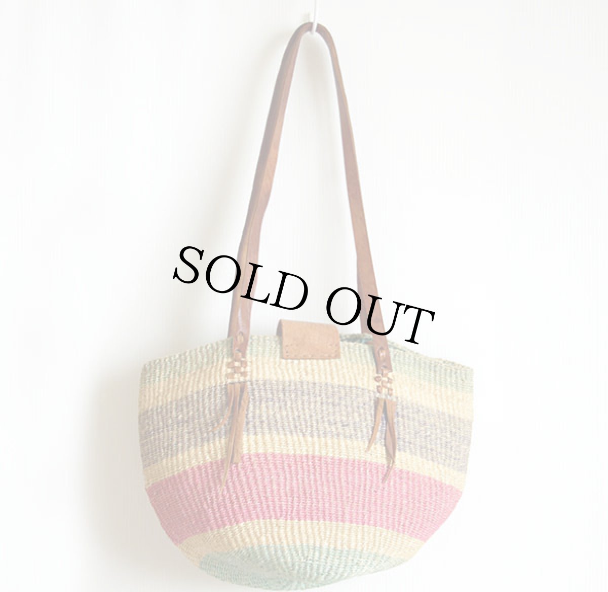 画像2: 編み込み かごバッグ (2)