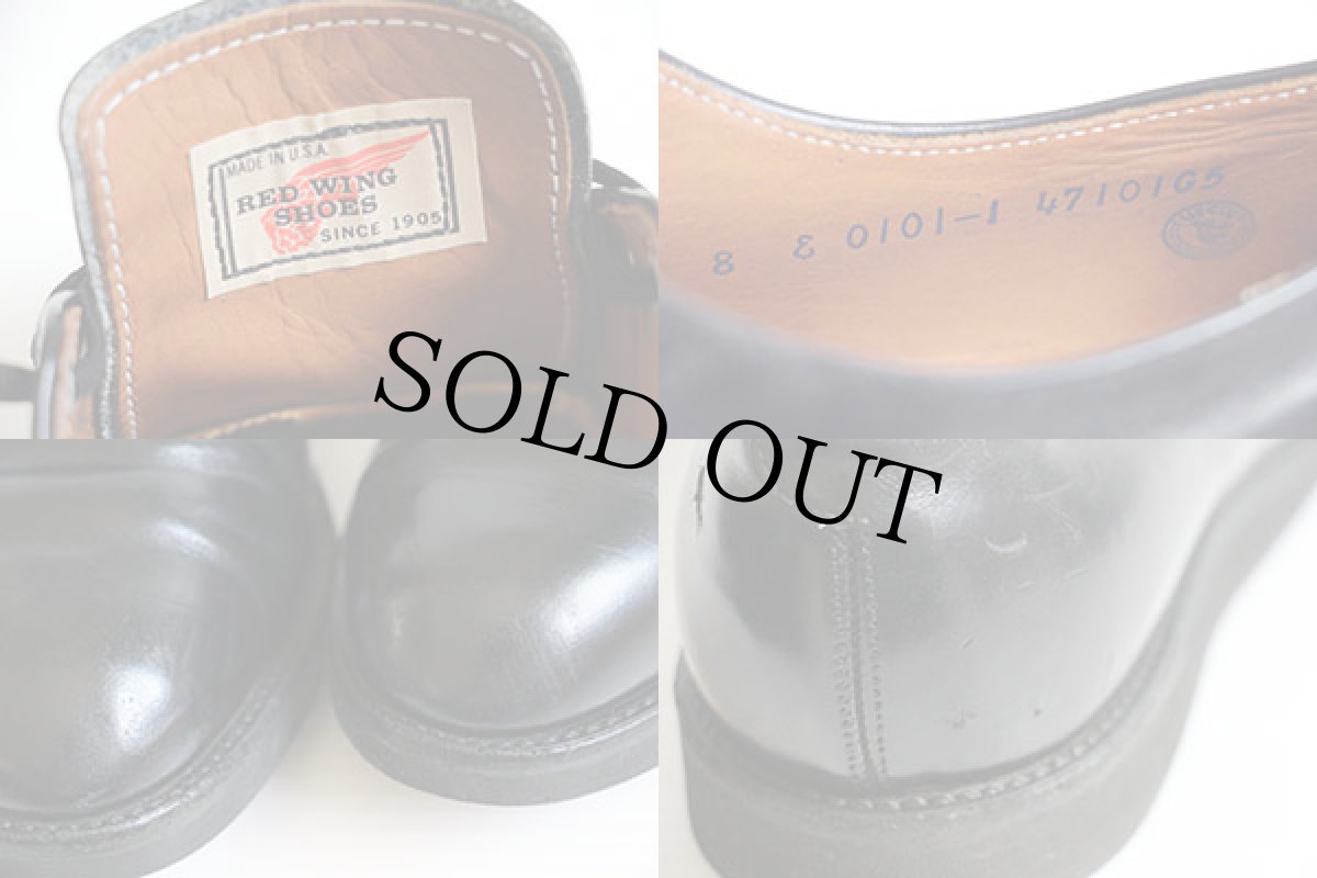 画像5: 70s USA製 REDWINGレッドウイング 101 ポストマン レザーシューズ 黒 8E (5)