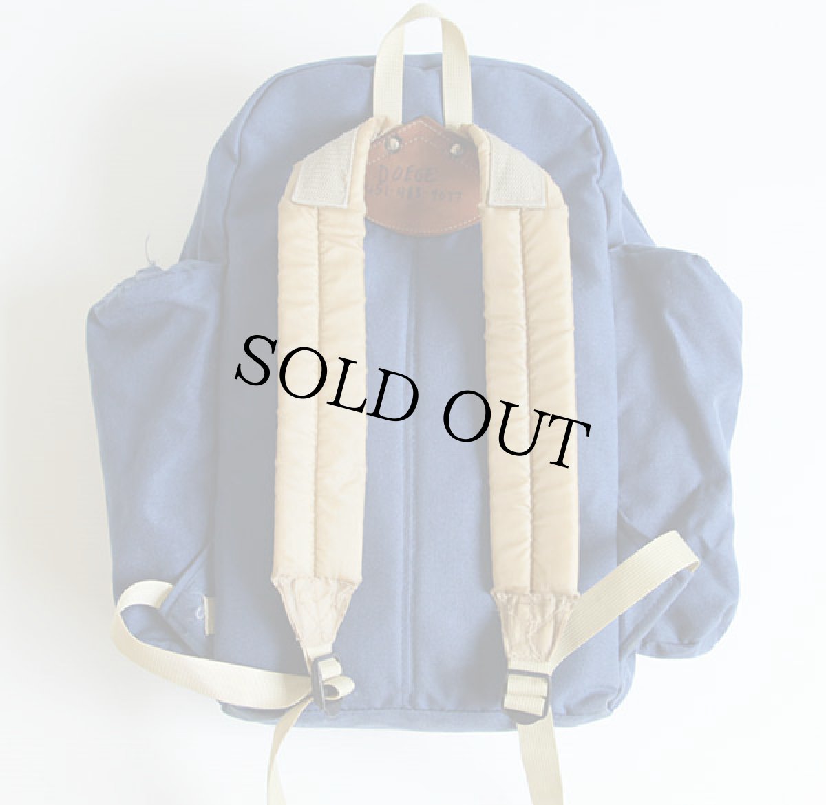 画像2: 70s himalayan ナイロン デイパック 青★リュックサック (2)