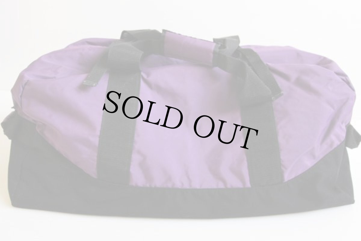 画像2: 90s USA製 L.L.Bean アドベンチャー ダッフルバッグ 紫×黒 (2)