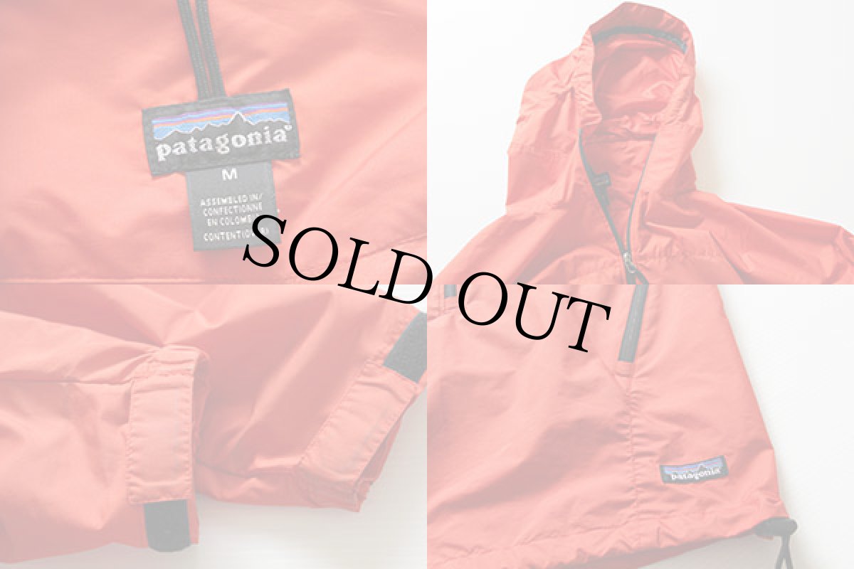 画像3: 00s patagoniaパタゴニア エッセンシェル プルオーバー ポップオレンジ M (3)