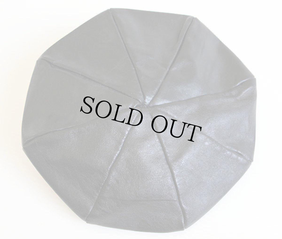 画像3: ビンテージ UNKNOWN レザーキャスケット 黒 (3)