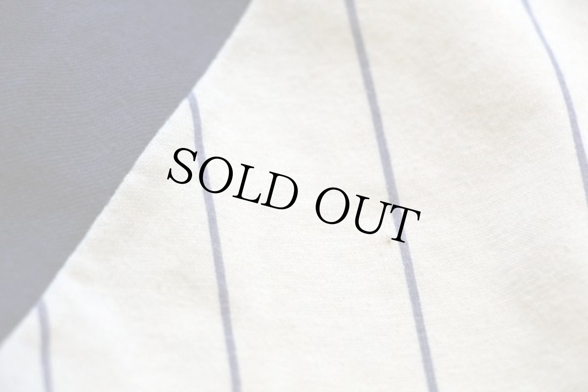 画像6: 70s USA製 NIKEナイキ ゴツナイキ ストライプ ヘンリーネック 七分袖 Tシャツ クリーム×紺 L (6)