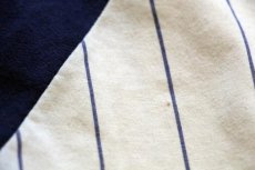 画像6: 70s USA製 NIKEナイキ ゴツナイキ ストライプ ヘンリーネック 七分袖Tシャツ クリーム×紺 L (6)