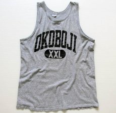 画像2: 80s USA製 Championチャンピオン OKOBOJI 88/12 タンクトップ 杢グレー XL (2)