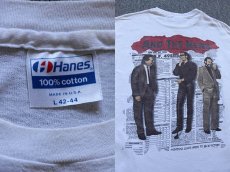 画像3: 80s USA製 Hanes HUEY LEWIS & THE NEWS コットンTシャツ 白 L (3)