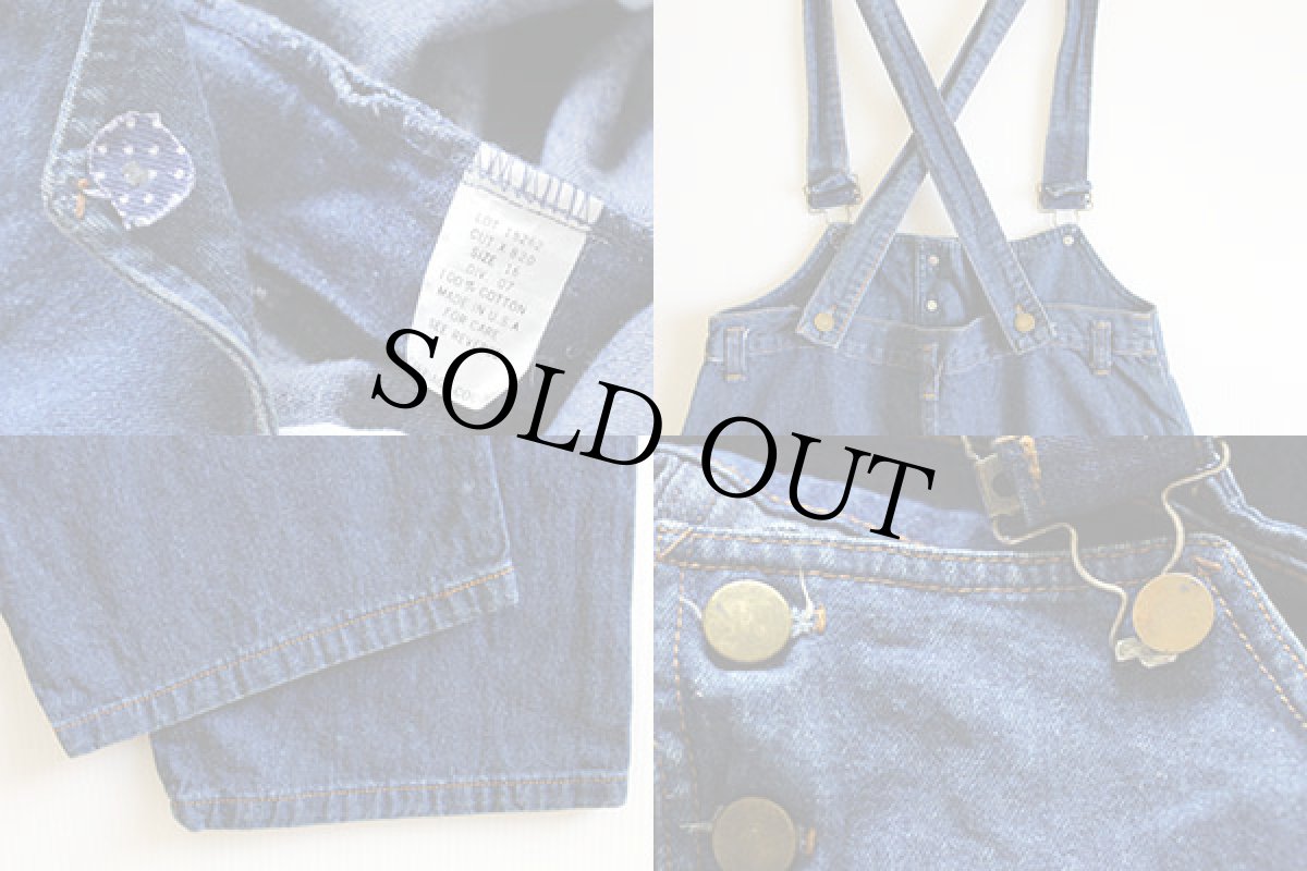 画像3: 80s USA製 CARRIAGE COURT デニム サロペット 16★オーバーオール (3)