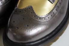 画像5: DR.MARTENSドクターマーチン HARRIE ウイングチップ 8ホールブーツ パテント ゴールド×ブロンズ UK7 (5)