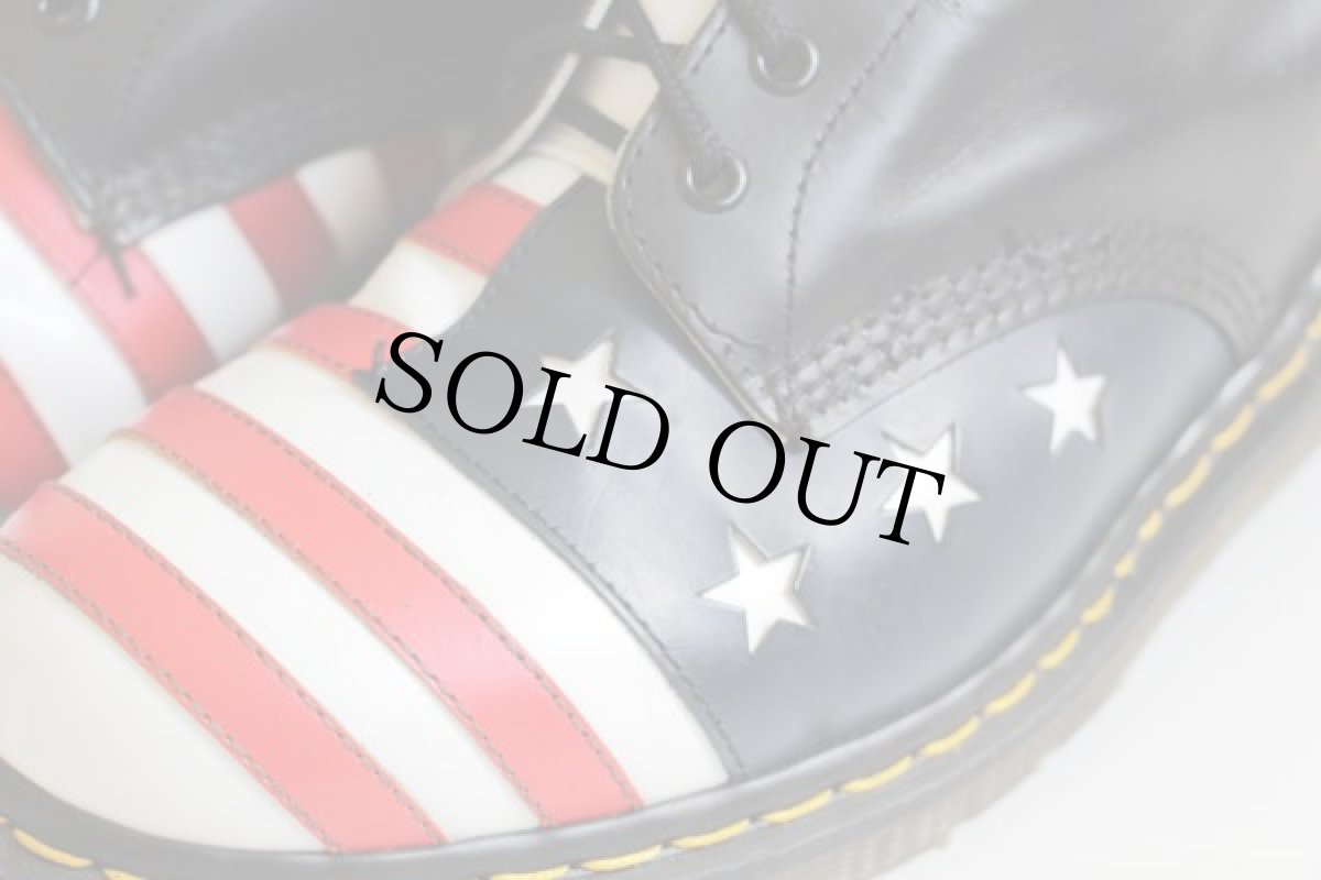 画像4: 英国製 DR.MARTENSドクターマーチン 星条旗 8ホールブーツ 黒 UK11 (4)