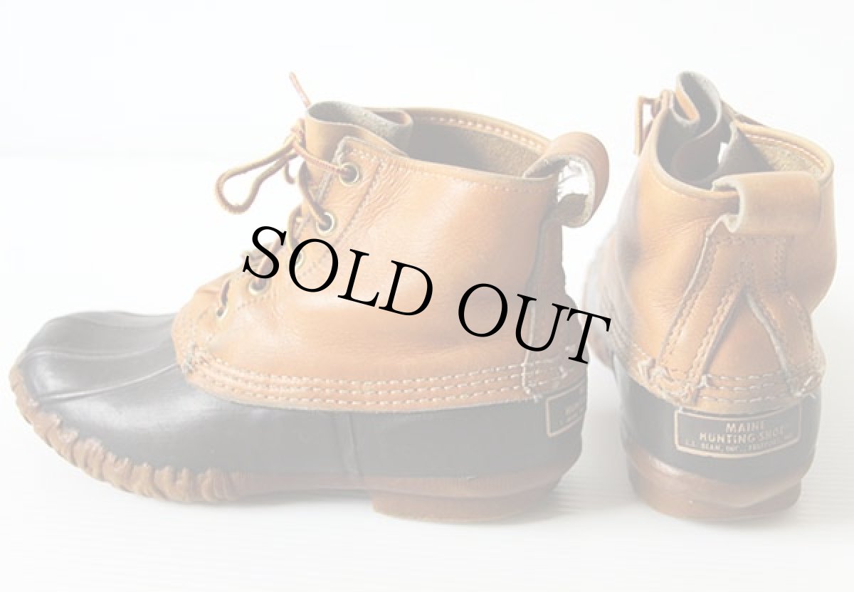 画像2: 80s USA製 L.L.Bean メインハンティング 5ホール ビーンブーツ 5M (2)