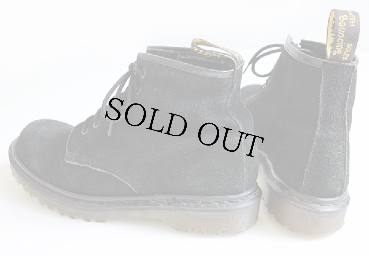 画像2: 英国製 DR.MARTENSドクターマーチン スエードレザー 6ホールブーツ 黒 UK6 (2)