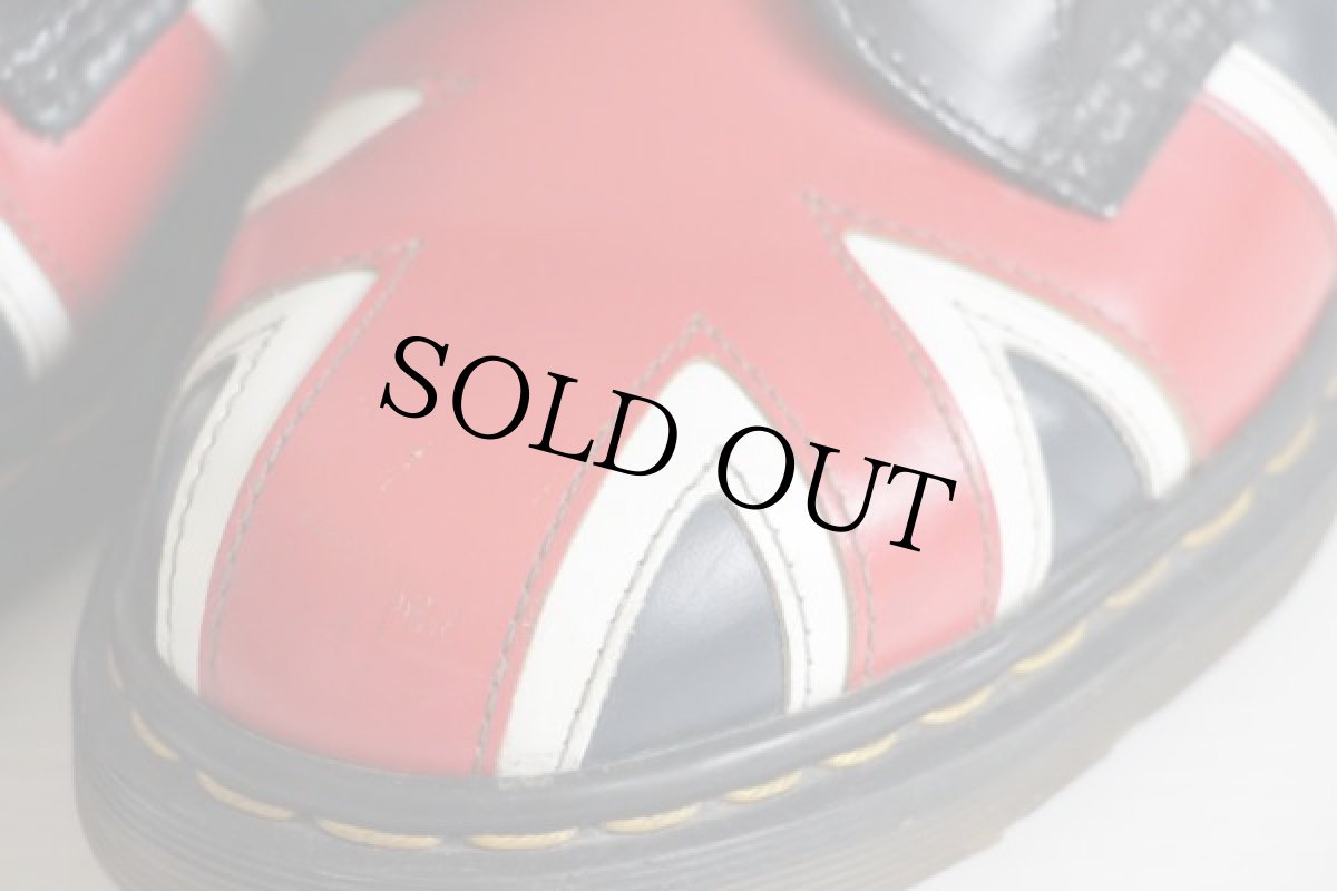 画像4: 英国製 DR.MARTENSドクターマーチン ユニオンジャック 8ホールブーツ 黒 UK8 (4)