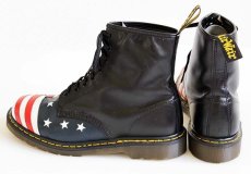 画像2: 英国製 DR.MARTENSドクターマーチン 星条旗 8ホールブーツ 黒 UK11 (2)