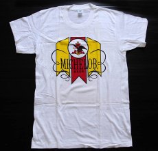 画像2: デッドストック★70s USA製 Hanes MICHELOB BEER 染み込みプリント Tシャツ 白 M (2)