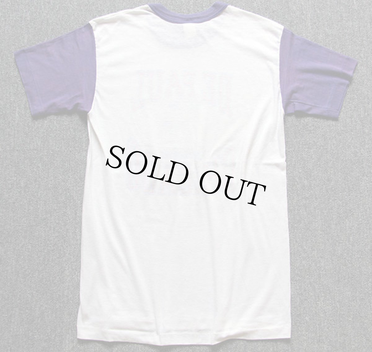 画像3: 80s USA製 DE PAUL CHICAGO BLUE DEMONS ツートン Tシャツ 白×紫 L (3)