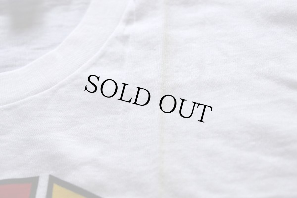 画像6: デッドストック★70s USA製 Hanes MICHELOB BEER 染み込みプリント Tシャツ 白 M (6)