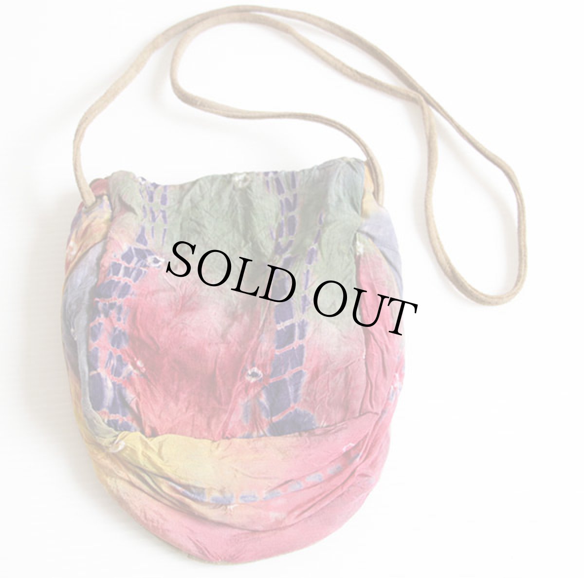 画像2: タイダイ染めxスエードレザー ショルダーバッグ (2)