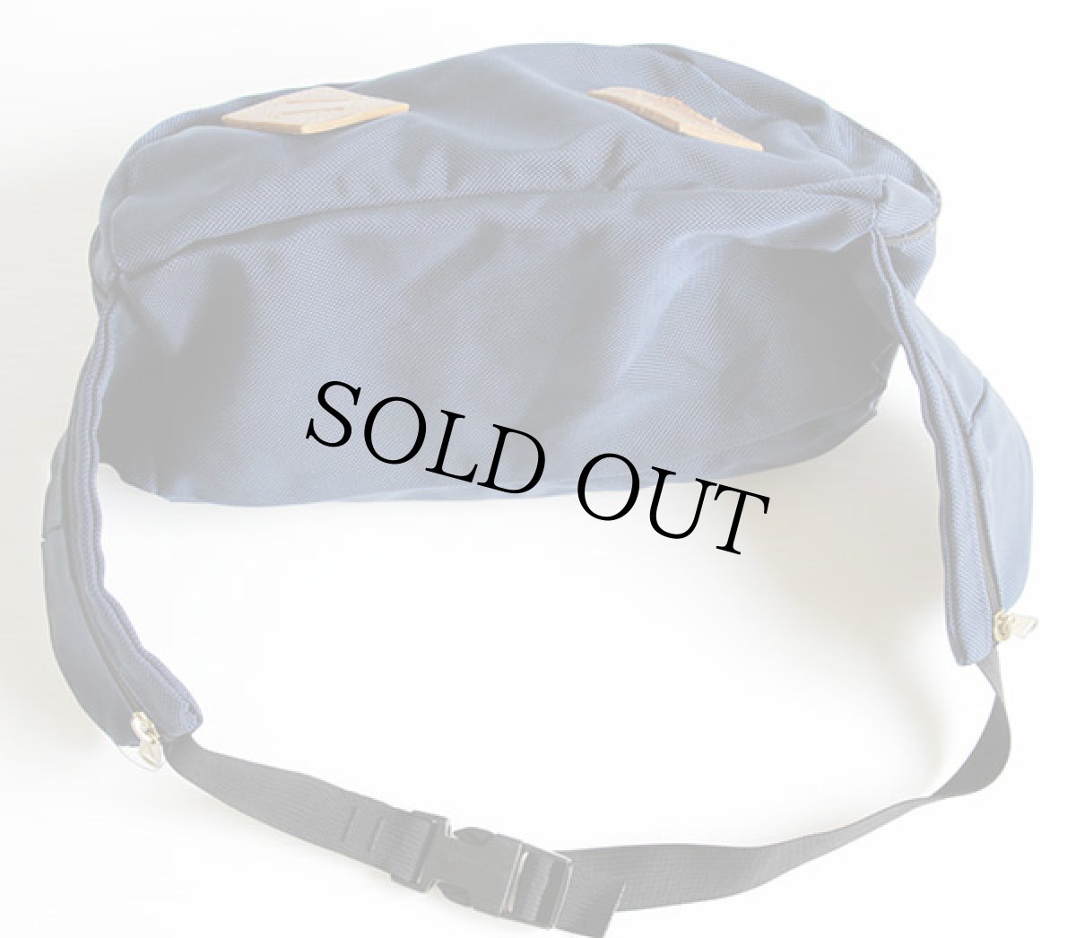 画像2: 80s EddieBauerエディーバウアー ナイロン ウエストバッグ 紺 (2)