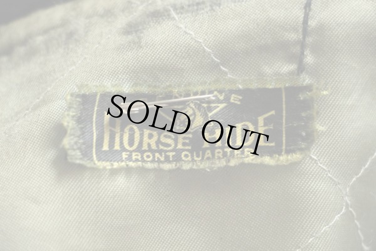 画像4: 50s UNKNOWN ダブルライダース ホースハイド レザージャケット 黒 (4)