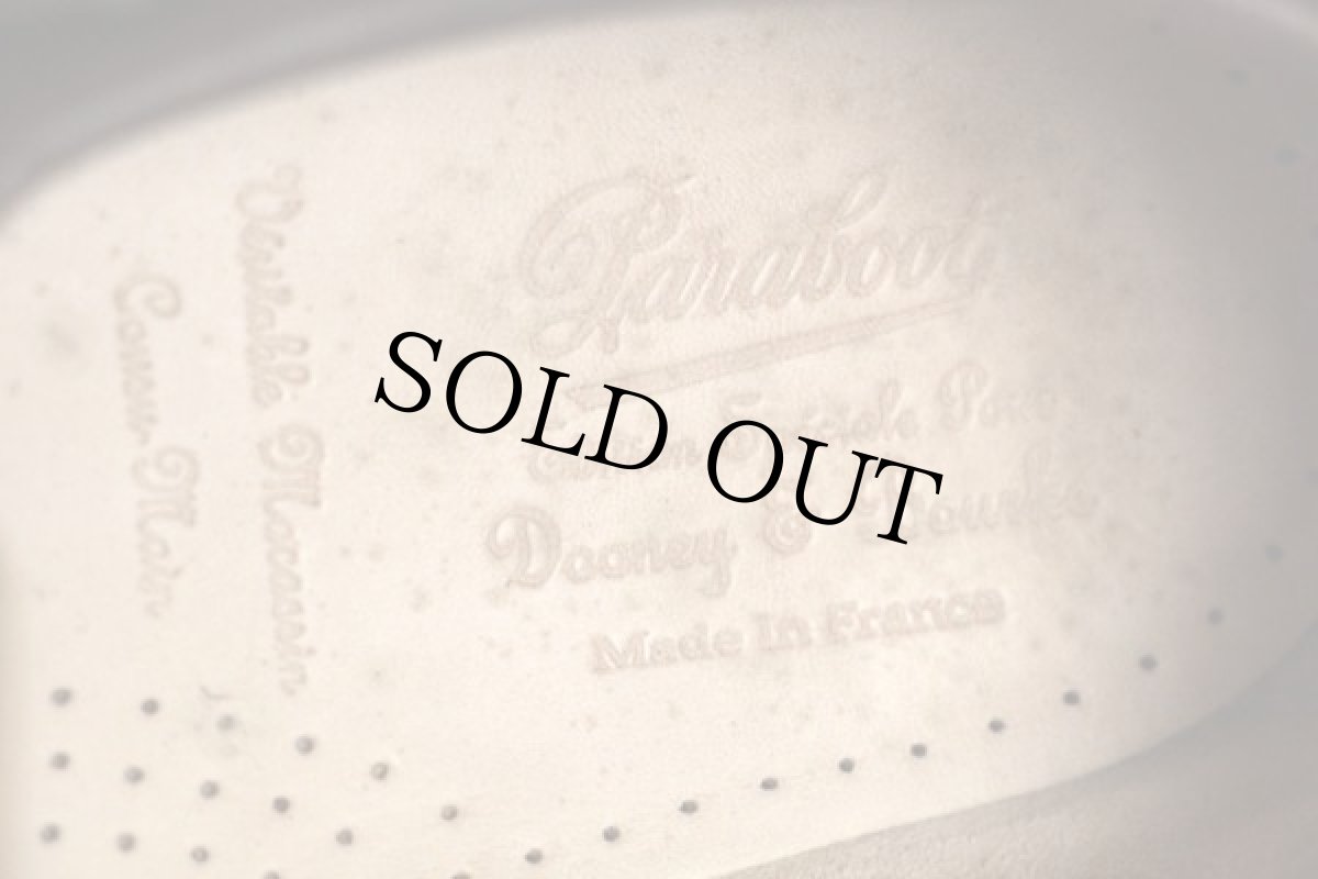 画像6: フランス製 Parabootパラブーツ ツートン モカシン ヌバック レザー デッキシューズ (6)