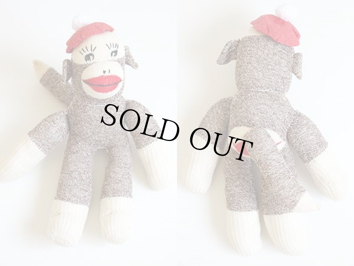 画像2: ハンドメイド ソックモンキー★ぬいぐるみ (2)