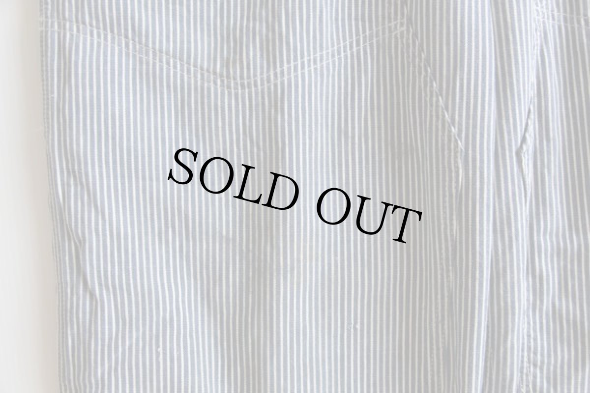 画像9: 60s OSHKOSH B'GOSH エプロン付き ヒッコリー ストライプ ダブルニー オーバーオール (9)