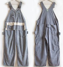 画像2: 60s OSHKOSH B'GOSH エプロン付き ヒッコリー ストライプ ダブルニー オーバーオール (2)