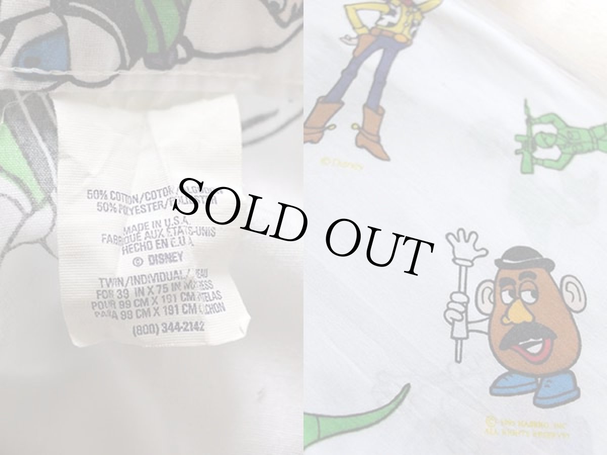 画像3: 90s USA製 DISNEYディズニー トイストーリー フラットシーツ (3)