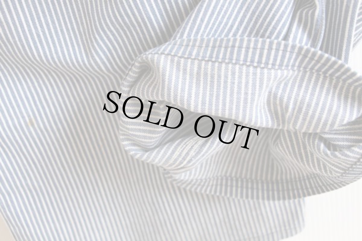 画像10: 60s OSHKOSH B'GOSH エプロン付き ヒッコリー ストライプ ダブルニー オーバーオール (10)