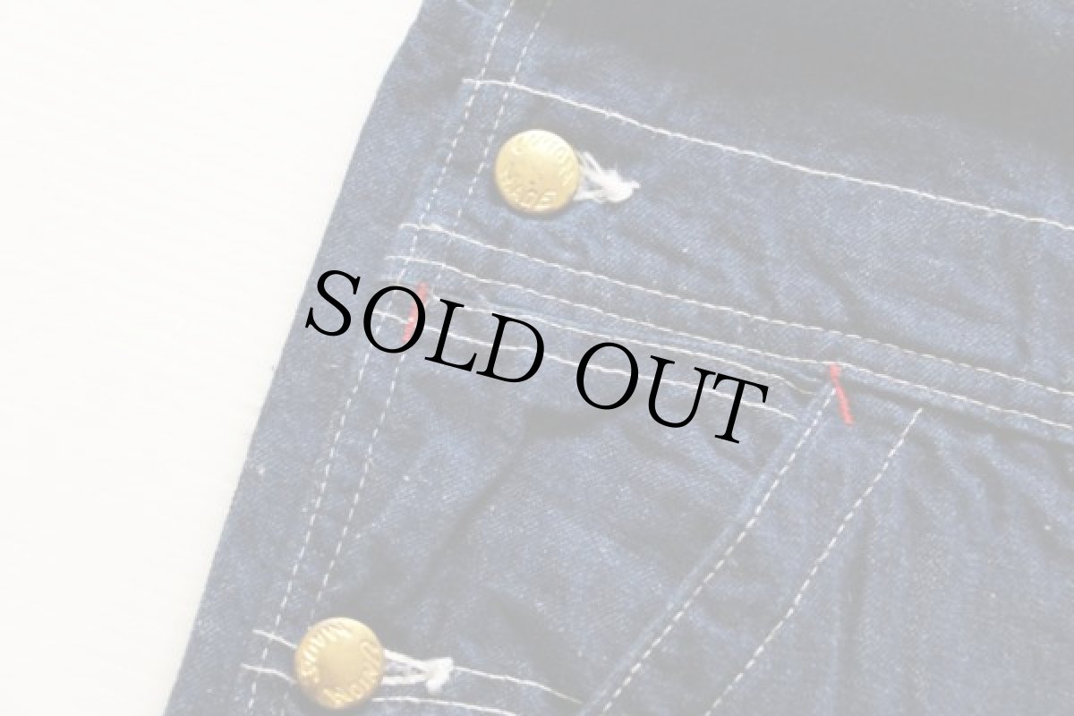 画像5: 60s UNION MADE インディゴ デニム オーバーオール (5)