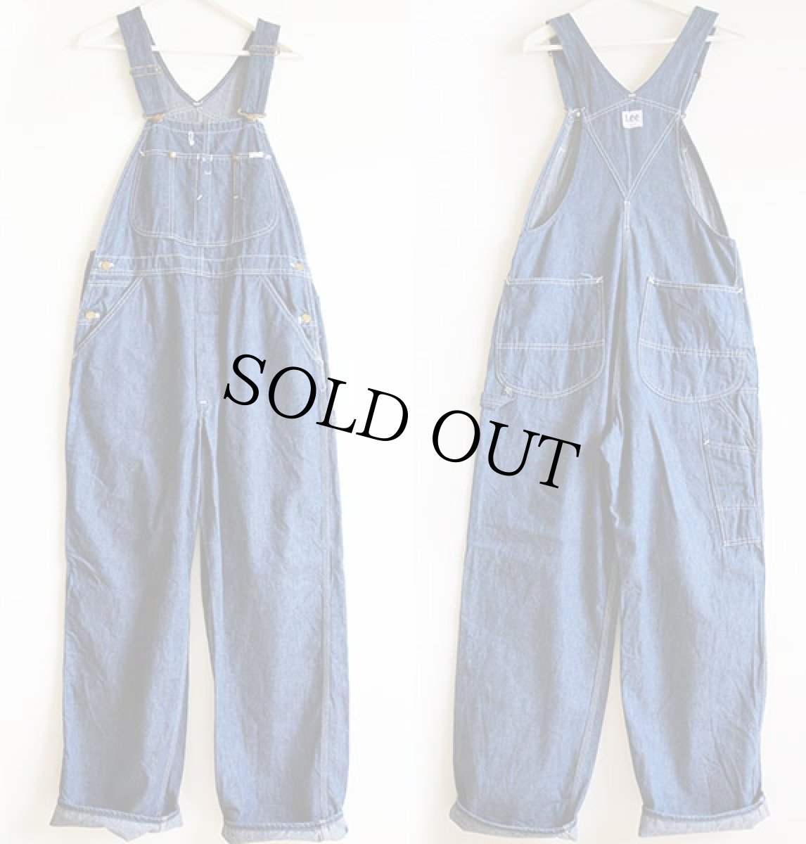 画像2: 70s USA製 Leeリー デニム オーバーオール (2)