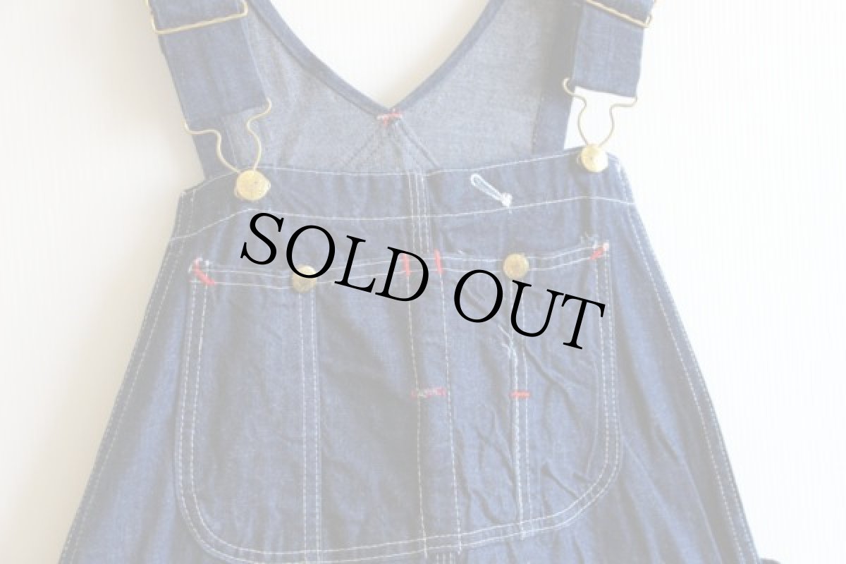 画像3: 60s UNION MADE インディゴ デニム オーバーオール (3)