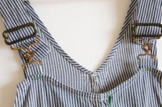 画像5: 60s OSHKOSH B'GOSH エプロン付き ヒッコリー ストライプ ダブルニー オーバーオール (5)