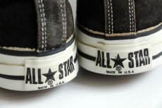 画像4: 90s USA製 CONVERSEコンバース ALL STARオールスター スエードレザー Low 黒 6.5 (4)