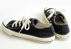 画像2: 90s USA製 CONVERSEコンバース ALL STARオールスター Low 黒 7 (2)